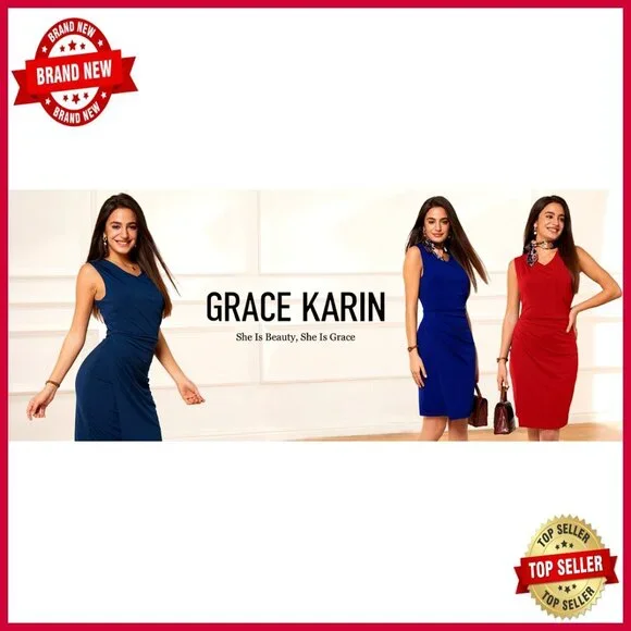 Sleeveless V-Neck Ruched Bodycon Wrap Dress Office Party Cocktail Pencil - Picture 7 of 7